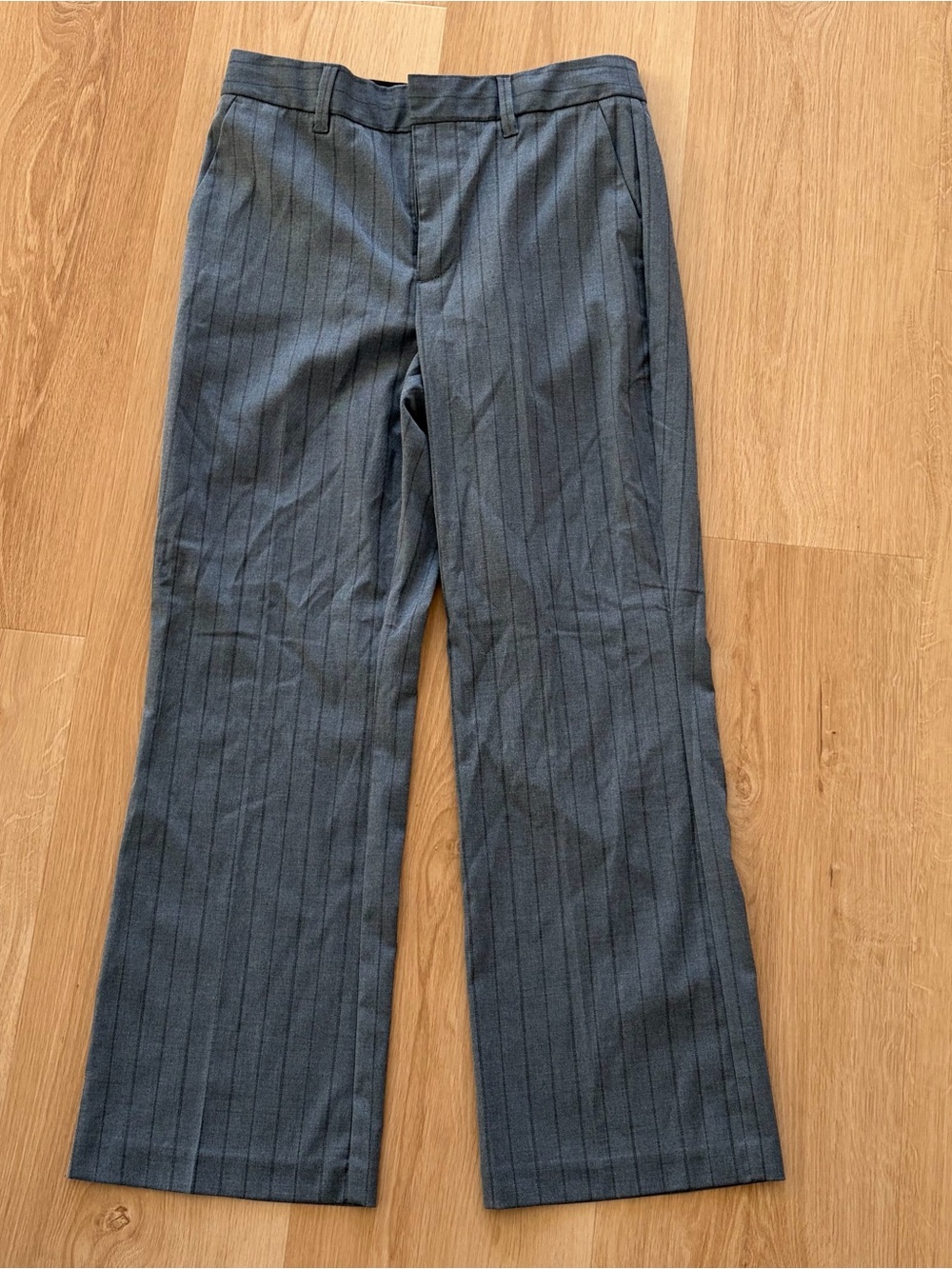 Madewell Charcoal Pinstripe Dress Pants